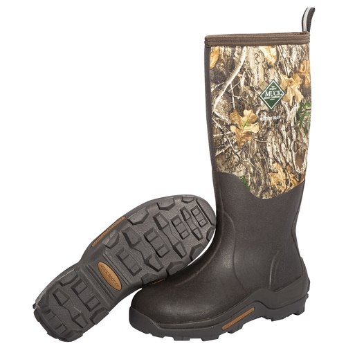 Woody Max Series Hunting Boots, 10, Brown/Realtree Edge Camo