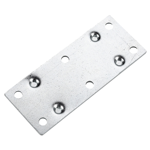 Mending Plate, 3-1/2 in L, 1-3/8 in W, Steel, Zinc - pack of 4