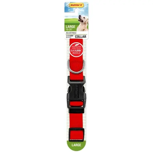 31443 Adjustable Dog Collar, 18 to 26 in L Collar, 1 in W Collar, Nylon