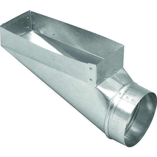 End Boot, 3-1/4 in L, 10 in W, 5 in H, 90 deg Angle, Steel, Galvanized