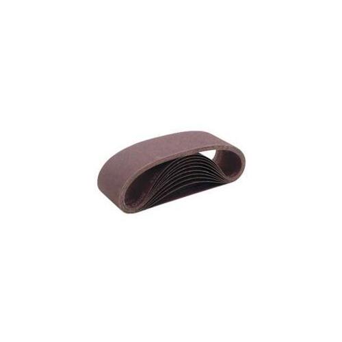 Metalite R255 Portable Sanding Belt, 3 in W, 21 in L, 40 Grit, Extra Coarse, Aluminum Oxide Abrasive Brown