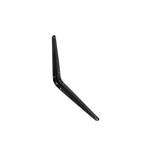 Shelf Bracket, 35 lb, 7-7/8 in H, Steel Black