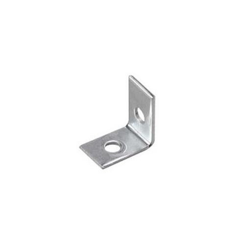 Corner Brace, 5/8 in W, 2 in H, Steel, Zinc, 2.6 mm Thick Material