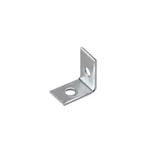 Corner Brace, 5/8 in W, 2-1/2 in H, Steel, Zinc, 2.6 mm Thick Material