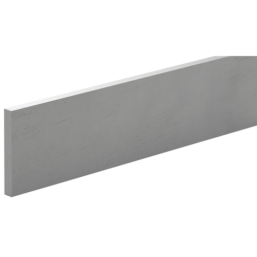 Reliable FBA3448 Mekano Series Flat Bar, 3/4 in W, 48 in L, 1/8 in Thick, Aluminum, 6061-T6 Grade