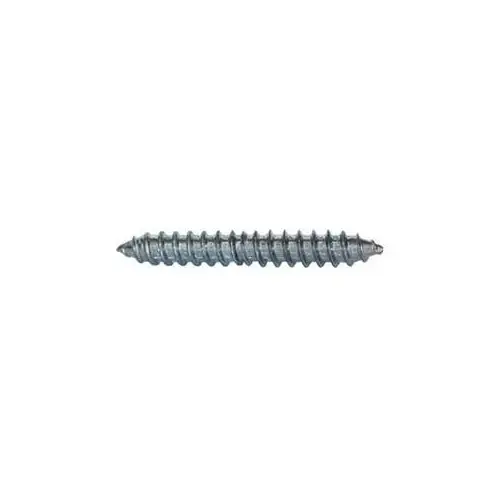 Dowel Screw, 5/16-9 Thread, 3-1/2 in L, Regular Point, Steel, Zinc - pack of 80