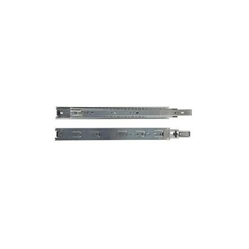 Precision Drawer Slide, 100 lb, Side Mounting, 300 mm L Rail, 12.7 mm W Rail, Zinc Pair