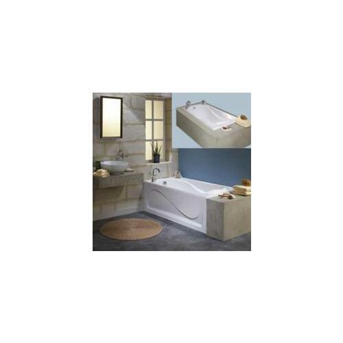Bathtub, 40 to 52 gal Capacity, 59-7/8 in L, 31-7/8 in W, 20-1/2 in H, Drop-In Installation