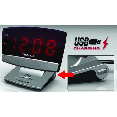 Westclox 71014X Alarm Clock, LED Display