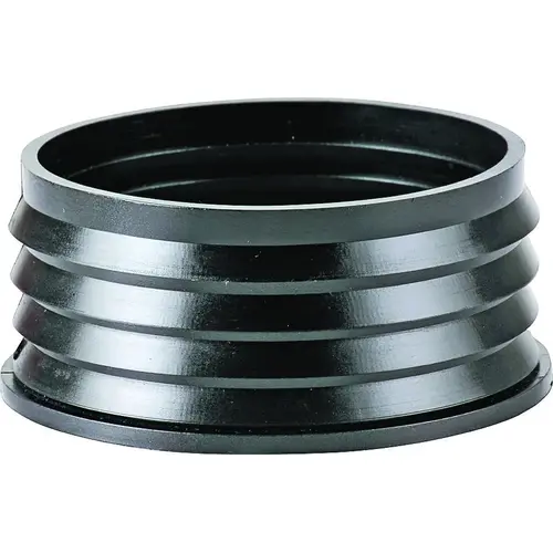 Hub Donut, 3 x 1-1/2 in, Compression, PVC, Black