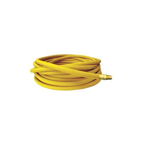 TOPRING 72.168 72 EASYFLEX Series Air Hose, 1/4 in ID, 50 ft L, MNPT, 300 psi Pressure, Techno Polymer, Yellow