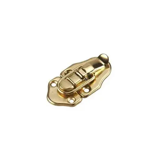 Suitcase Latch, 2-3/4 in L, 1-1/2 in W, Steel, Brass