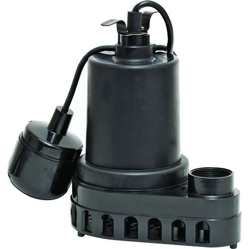 SUPERIOR PUMP 92370 Sump Pump, 4.1 A, 120 V, 0.33 hp, 1-1/2 in Outlet, 48 gpm, Thermoplastic