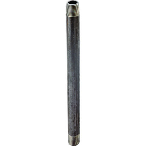 Pipe Nipple, 1-1/2 in, Male, Steel, SCH 40 Schedule, 30 in L