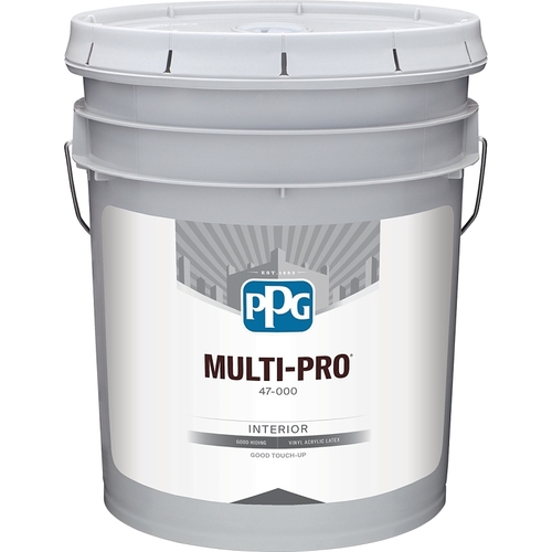 PPG 47-544/05 MULTI-PRO Interior Paint, Semi-Gloss Sheen, Off-White, 5 gal