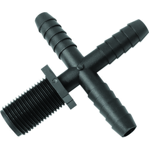 Hose to Pipe Cross, Nozzle, Polypropylene, For: Center of Boom Sections as a Main Feed Line