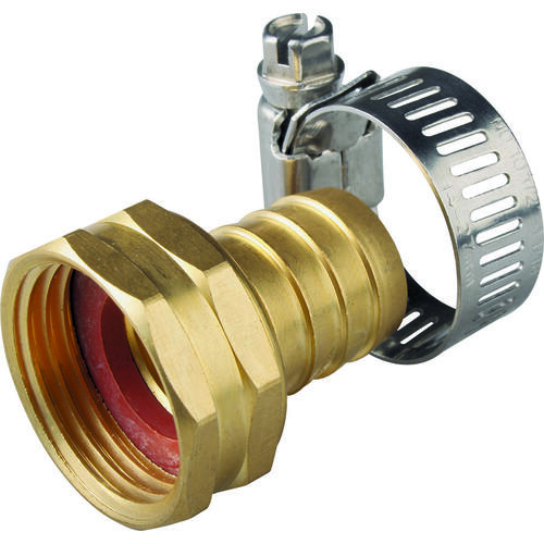 Hose Coupling, 3/4 in, Female, Brass, Brass