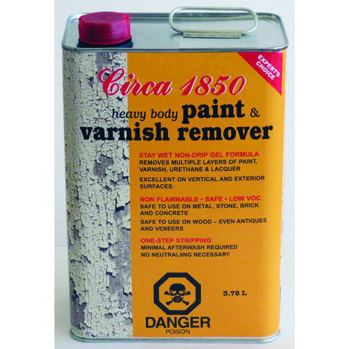 Circa 1850 180604 Paint and Varnish Remover, Liquid, Clear/White, 1 gal