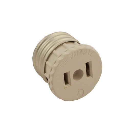 Lamp Holder Adapter, 660 W, White