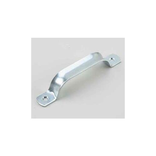 Heavy-Duty Utility Door Pull, 1-25/32 in W, 1-15/32 in D, 6-1/2 in H, Steel, Zinc