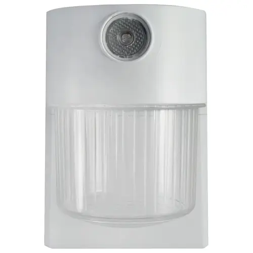 Jelly Jar Porch Light, 120 V, 9 W, LED Lamp, 700 Lumens, 4000 K Color Temp, Plastic Fixture, White