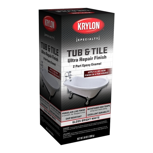 Tub and Tile Ultra Repair Finish, 2-Part Epoxy Enamel, 64 Oz Can