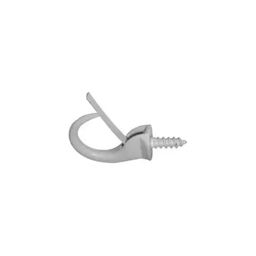 Safety Cup Hook, Metal, White - pack of 2