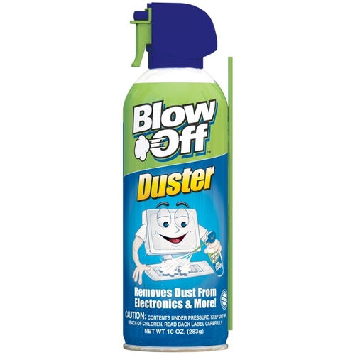 Air Duster, 10 oz Can, Gas, Slight Ether - pack of 12