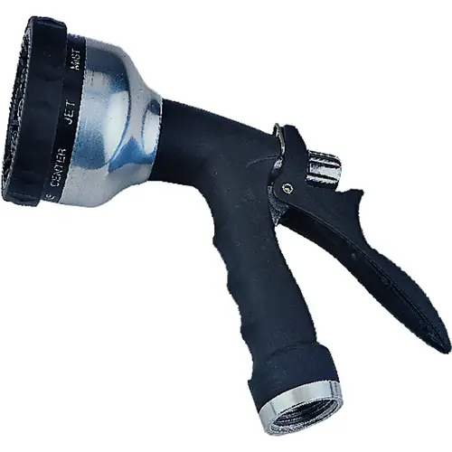 Spray Nozzle, Female, Aluminum, Black, Chrome