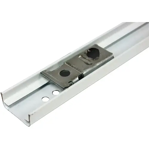 Door Mechanism Track, Steel, 47-3/4 in L White