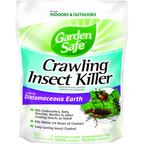 Garden Safe HG-93186 Crawling Insect Killer, Solid, 4 lb Off-White