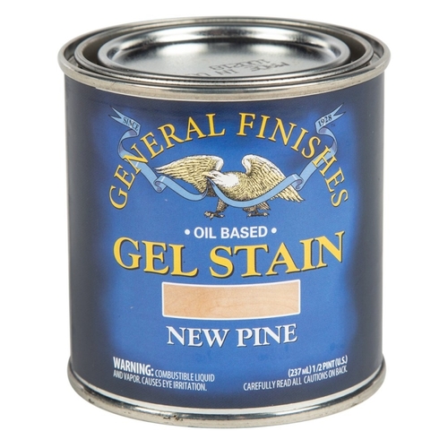 Gel Stain, New Pine, Liquid, 1/2 pt, Can