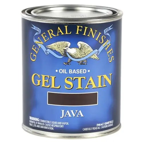 Gel Stain, Java, Liquid, 1 qt, Can