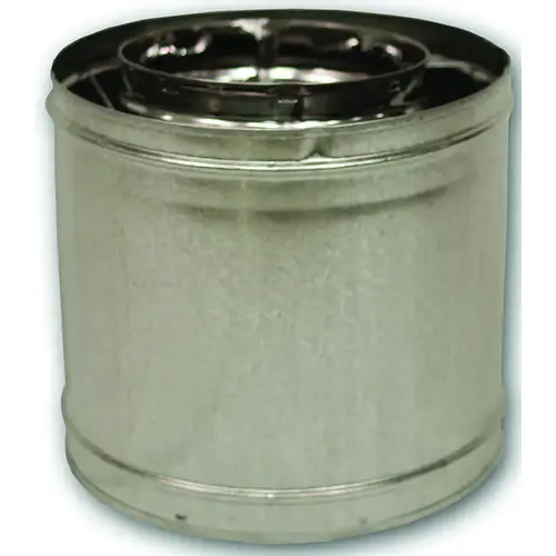 Comfort Flame 12-8DM Chimney Pipe, 12-3/8 in OD, 12 in L, Galvanized Steel