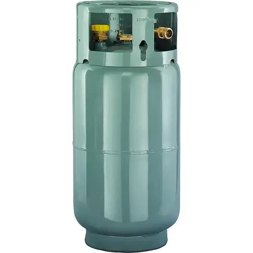 Propane Gas Cylinder, 33.5 lb Tank, Steel Powder-Coated