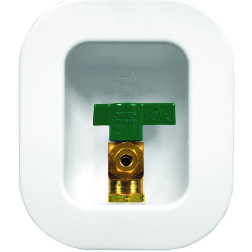 Ice Maker Outlet Box, 1/4 in Connection, PEX