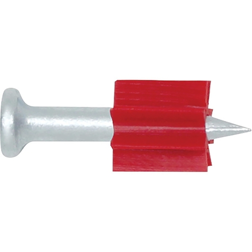 Drive Pin, 0.145 in Dia Shank, 1-1/2 in L, Steel/Plastic, Zinc - pack of 100
