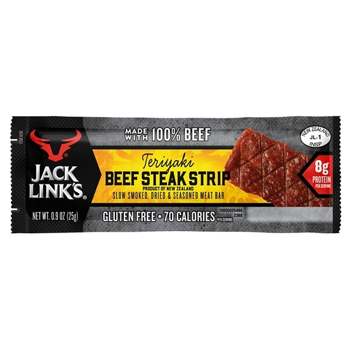 10000021185 Beef Steak Strip, Teriyaki Flavor, 0.9 oz Pack - pack of 12
