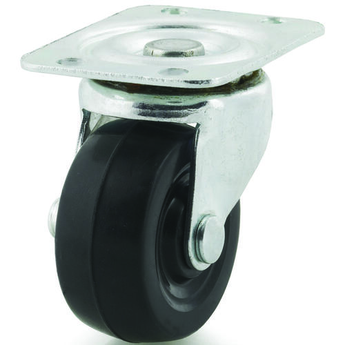 DH CASTERS BC-GD20RS C-GD20RS Swivel Caster, 2 in Dia Wheel, 15/16 in W Wheel, Rubber Wheel, 90 lb