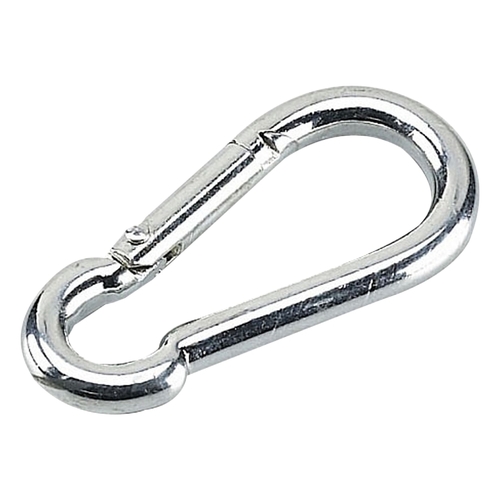 Spring Snap Link, 100 lb Working Load, Steel, Zinc