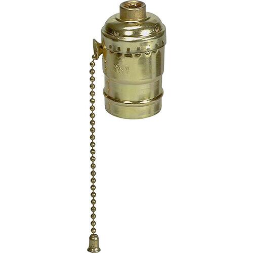 Lamp Holder, 250 V, 660 W, Brass