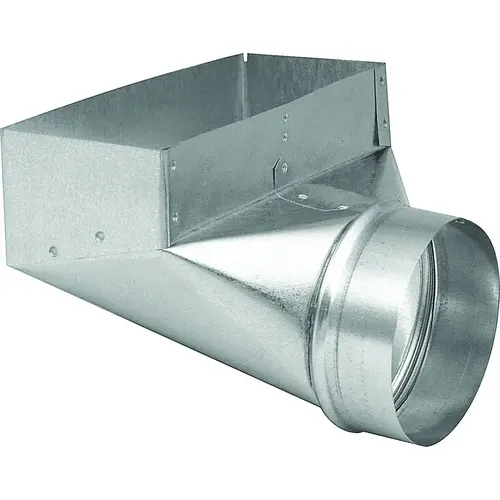 Angle Boot, 3 in L, 10 in W, 4 in H, 90 deg Angle, Steel, Galvanized