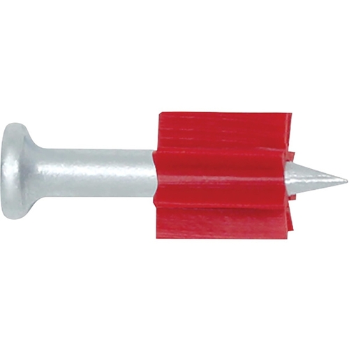 Powder Actuated Pin, 0.145 in Dia Shank, 1 in L - pack of 100