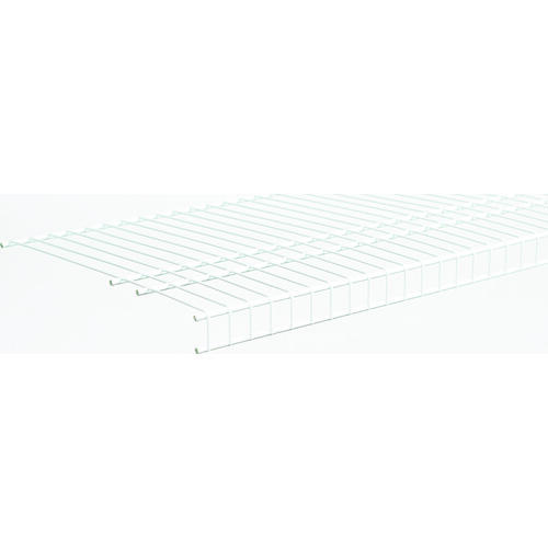 SuperSlide Wire Shelf, 80 lb, 1-Level, 16 in L, 96 in W, Steel, White