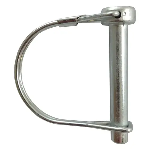 Quick Pin Round Bail, 1-3/4 in L Usable, Metal, Zinc