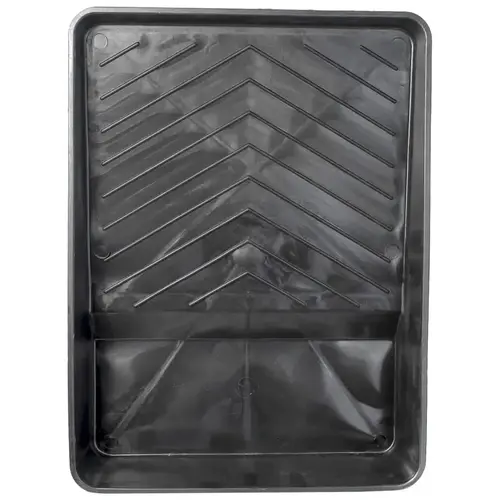 RollerLite PET-100-M Paint Tray, 10-1/2 in L, 9 in W, 1 qt Capacity, Plastic, Black