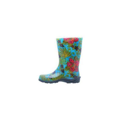 5002BL-06 Rain and Garden Boots, 6 in, Midsummer, Blue Pair