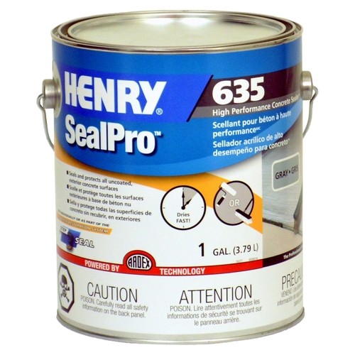 635 SealPro Concrete Sealant, Liquid, Gray