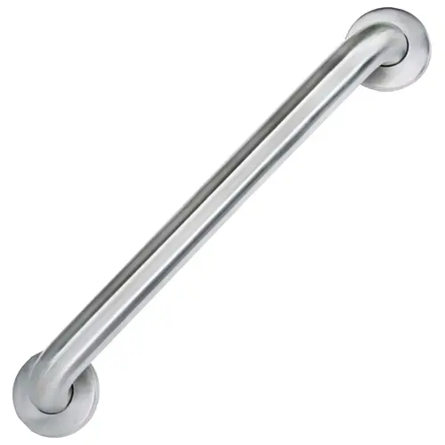 Grab Bar, 16 in L Bar, Stainless Steel, Wall Mounted Mounting