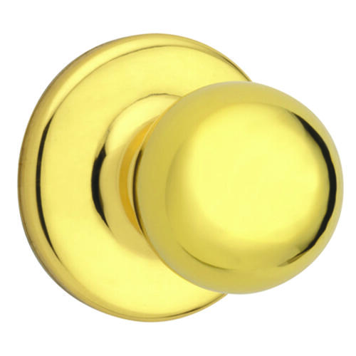 Fairfax Series Passage Door Knob, 1-15/16 in Dia Knob, Brass